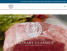 Tablet Screenshot of culinaryclassicsinc.com